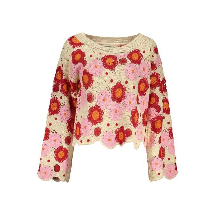 Desigual Beige Cotton Women Sweater