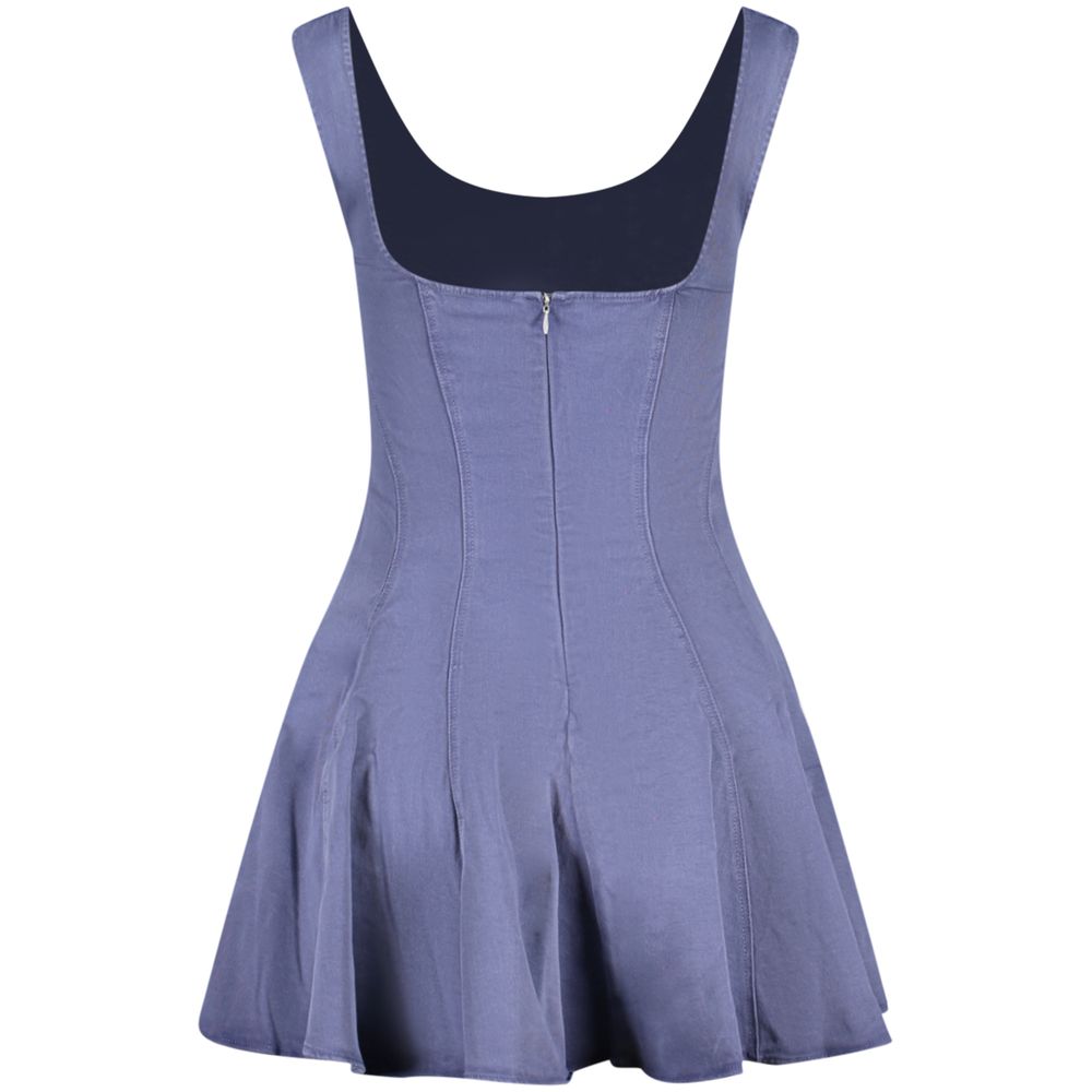 Desigual Blue Cotton Casual Dress