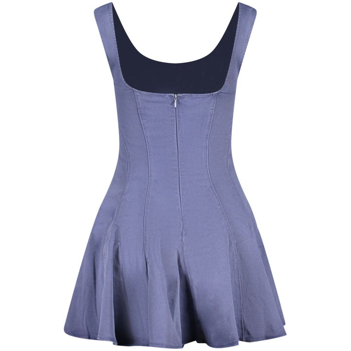 Desigual Blue Cotton Casual Dress