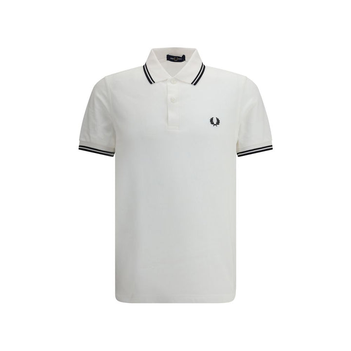Fred Perry White Cotton Polo Shirt