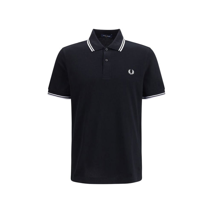 Fred Perry Black Cotton Polo Shirt