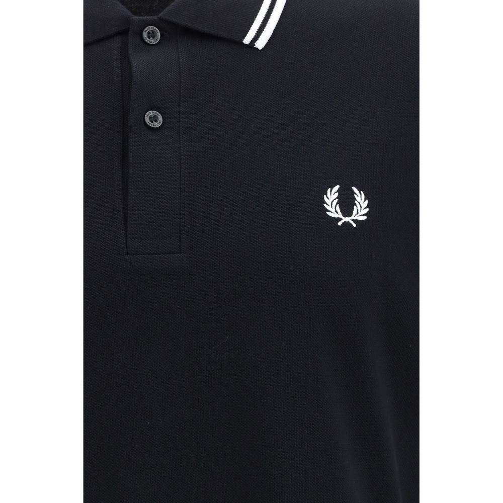 Fred Perry Black Cotton Polo Shirt