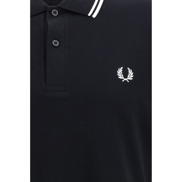 Fred Perry Black Cotton Polo Shirt