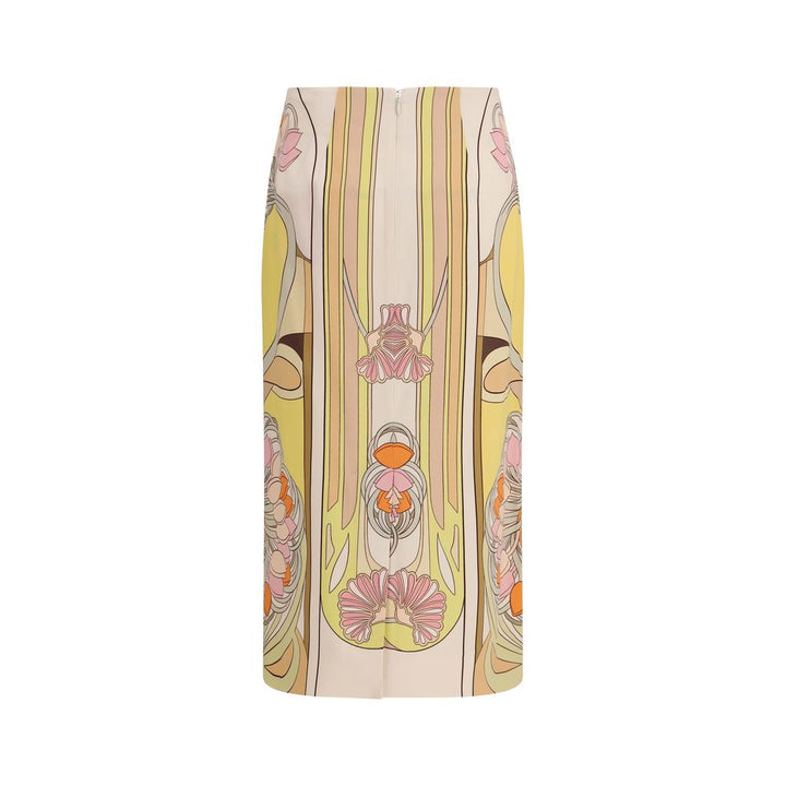 La Double J Multicolor Viscose Long Skirt