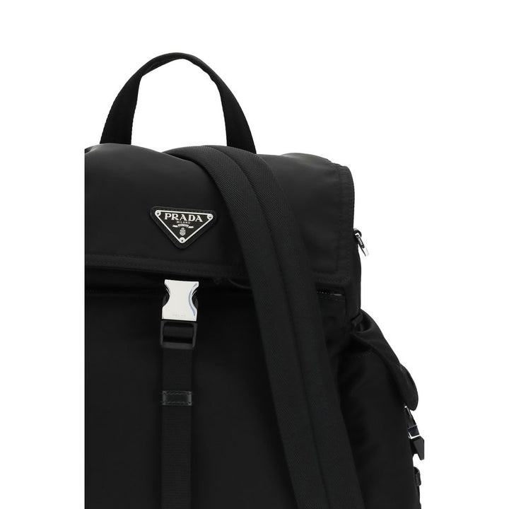 Prada Black Recycled Polyamide Backpack
