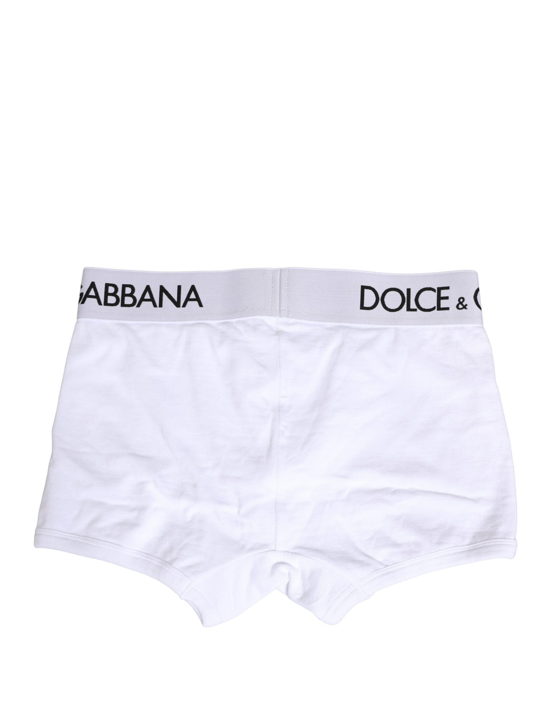 Dolce & Gabbana White Logo Waistband Regular Boxer Underwear