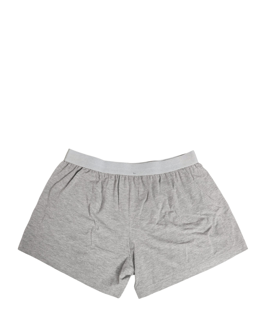 Dolce & Gabbana Gray Logo Waistband Cotton Men Boxer Underwear