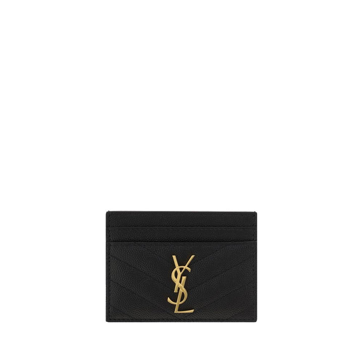 Saint Laurent Black Calf Leather Bos Taurus Wallet