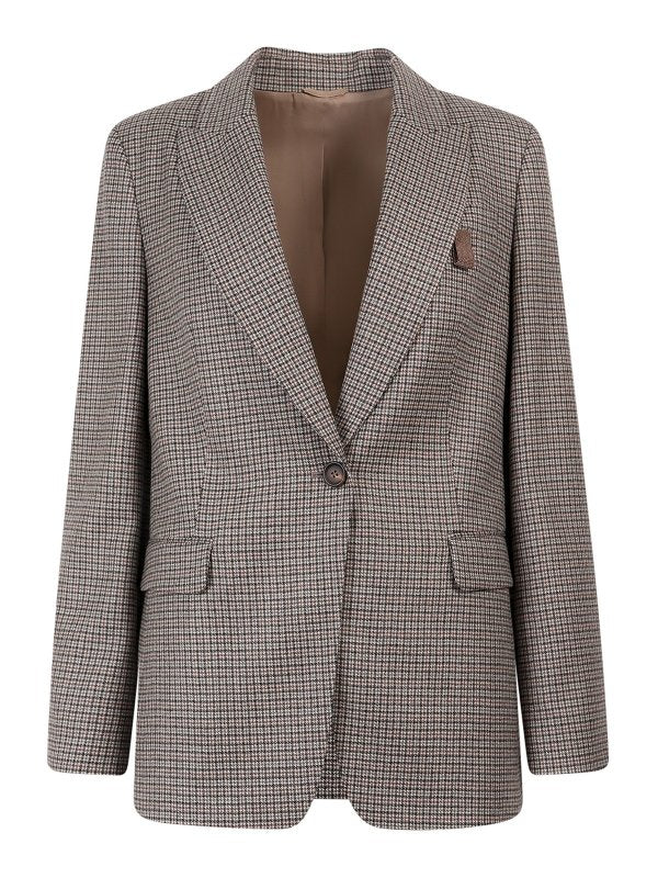 Brunello Cucinelli Multicolor Wool Blazer