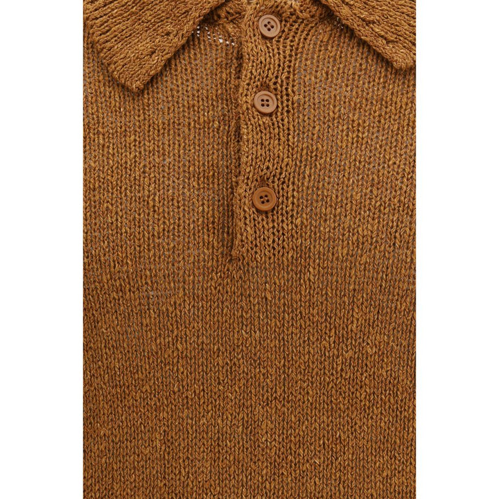 Sunflower Brown Cotton Polo Shirt