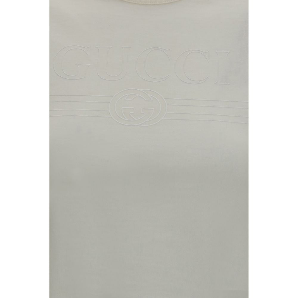 Gucci White Cotton T-Shirt