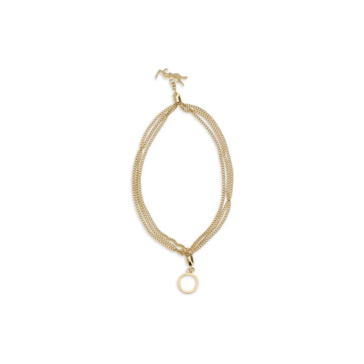 Saint Laurent Gold Brass Bracelet