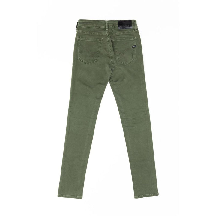 Gas Green Cotton Jeans Denim