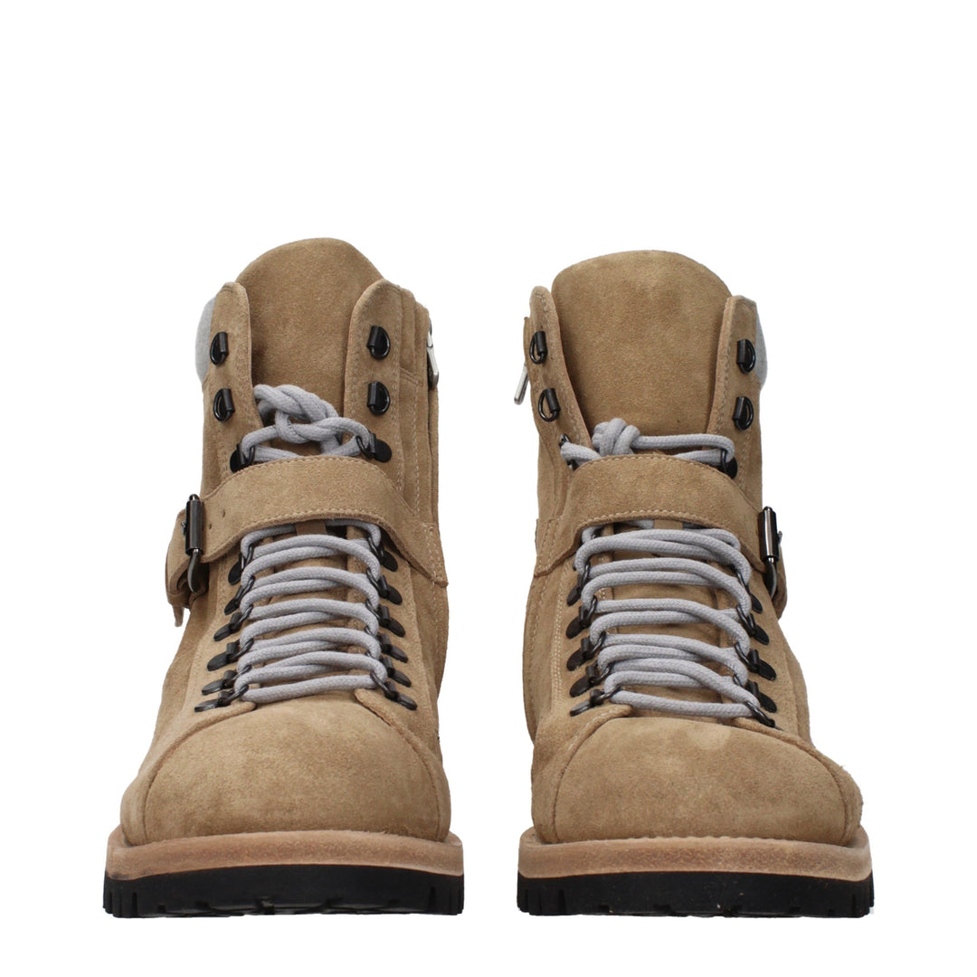 Eleventy Brown Leather Ankle Boots
