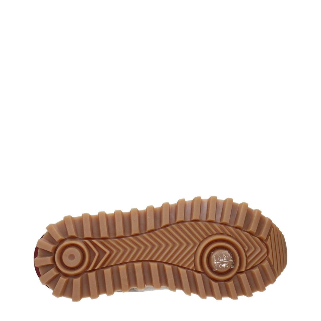 Eleventy Beige Fabric Low Top Sneakers