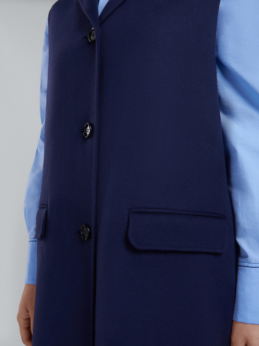 Marni Blue Fibres Waistcoat