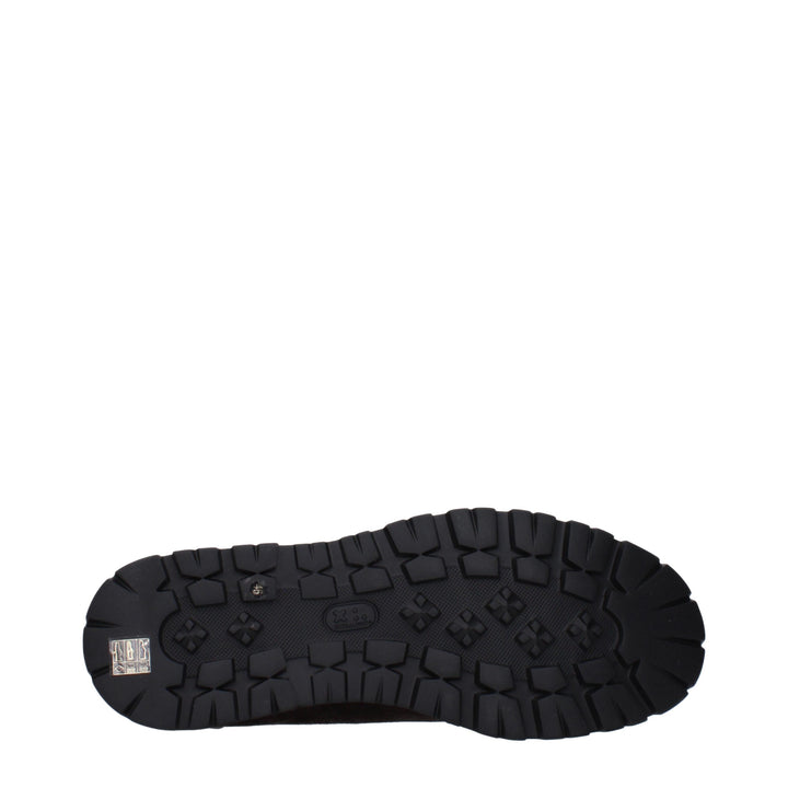 Eleventy Brown Leather Athletic Sneakers