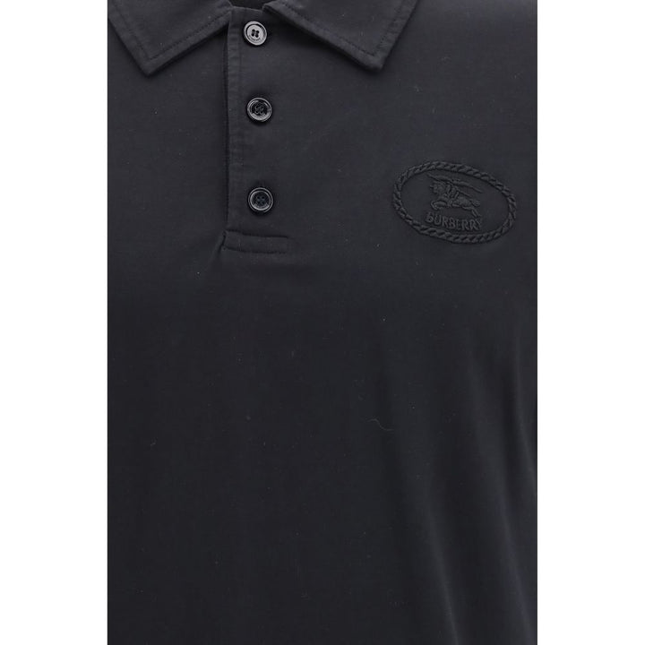 Burberry Blue Cotton Polo Shirt