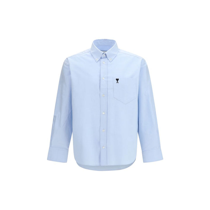Ami Paris Blue Cotton Dress Shirt