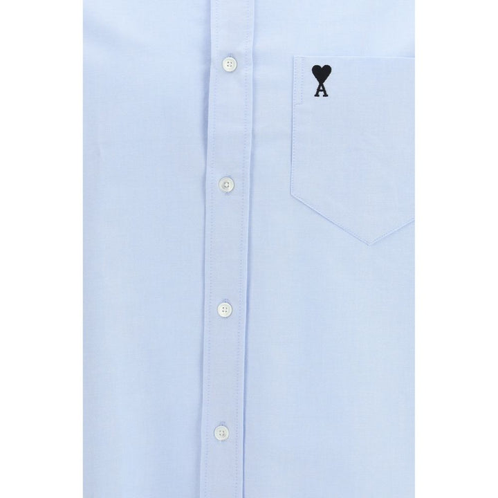 Ami Paris Blue Cotton Dress Shirt