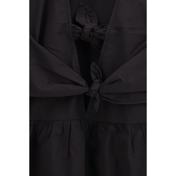 Ganni Black Cotton Casual Dress