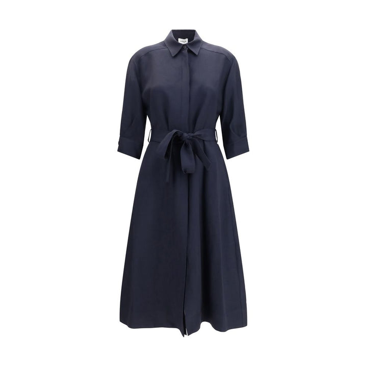 P.A.R.O.S.H. Blue Viscose Casual Dress