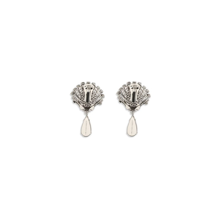 Alessandra Rich Silver Metal Earrings