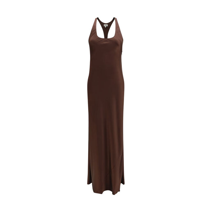 Staud Brown Silk Casual Dress