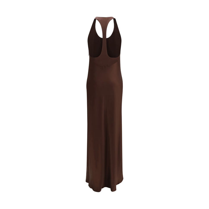 Staud Brown Silk Casual Dress