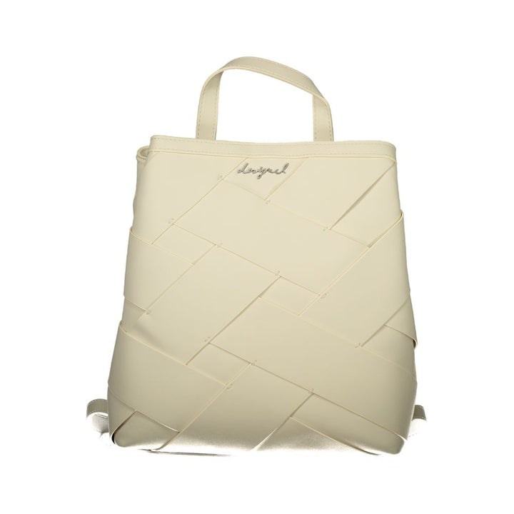 Desigual Bianco Poliuretano Female Mini Backpack
