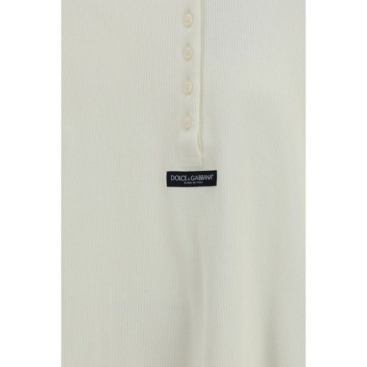 Dolce & Gabbana Beige Cotton Long Sleeve T-Shirt