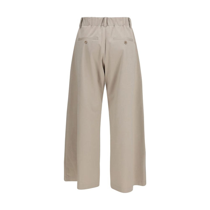 Brunello Cucinelli Beige Cotton Casual Pants