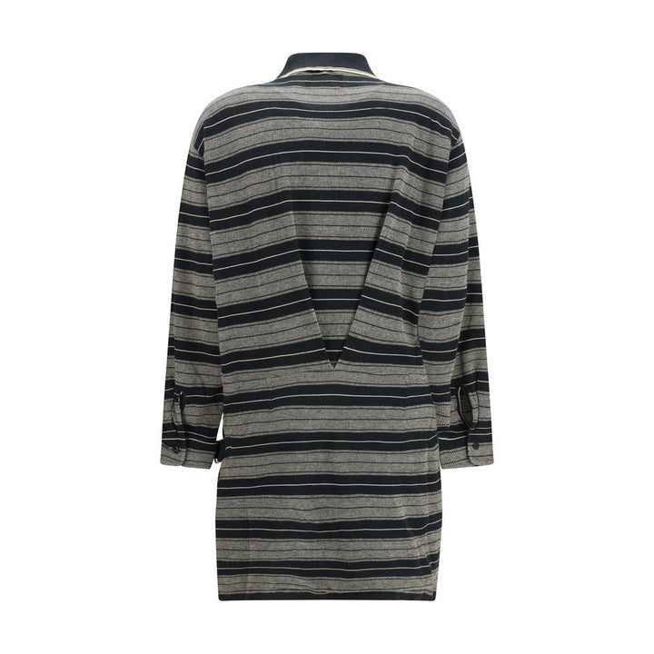 Marant Etoile Gray Cotton Casual Dress