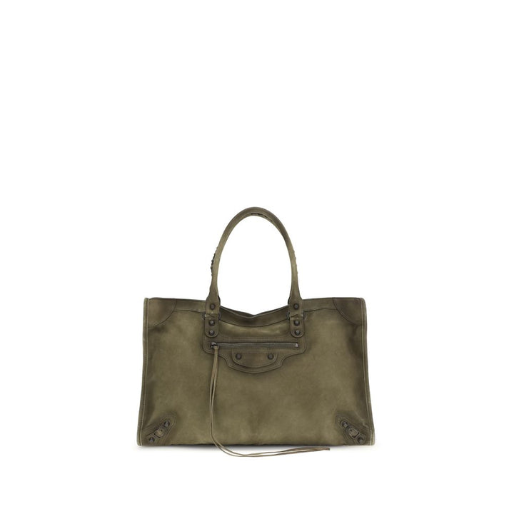 Balenciaga Bicolor Calf Leather Bos Taurus Shoulder Bag