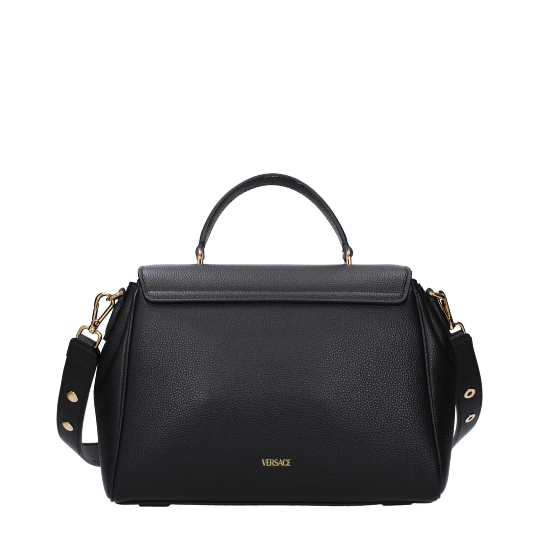 Versace Black Leather Handbag