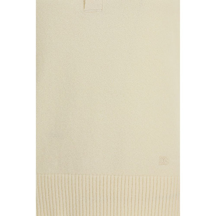 Dolce & Gabbana Beige Cotton Polo Shirt
