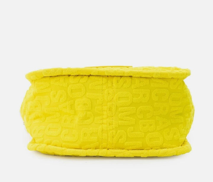 Marc Jacobs The Monogram Terry Tote Small Golden Kiwi Shoulder Bag Purse