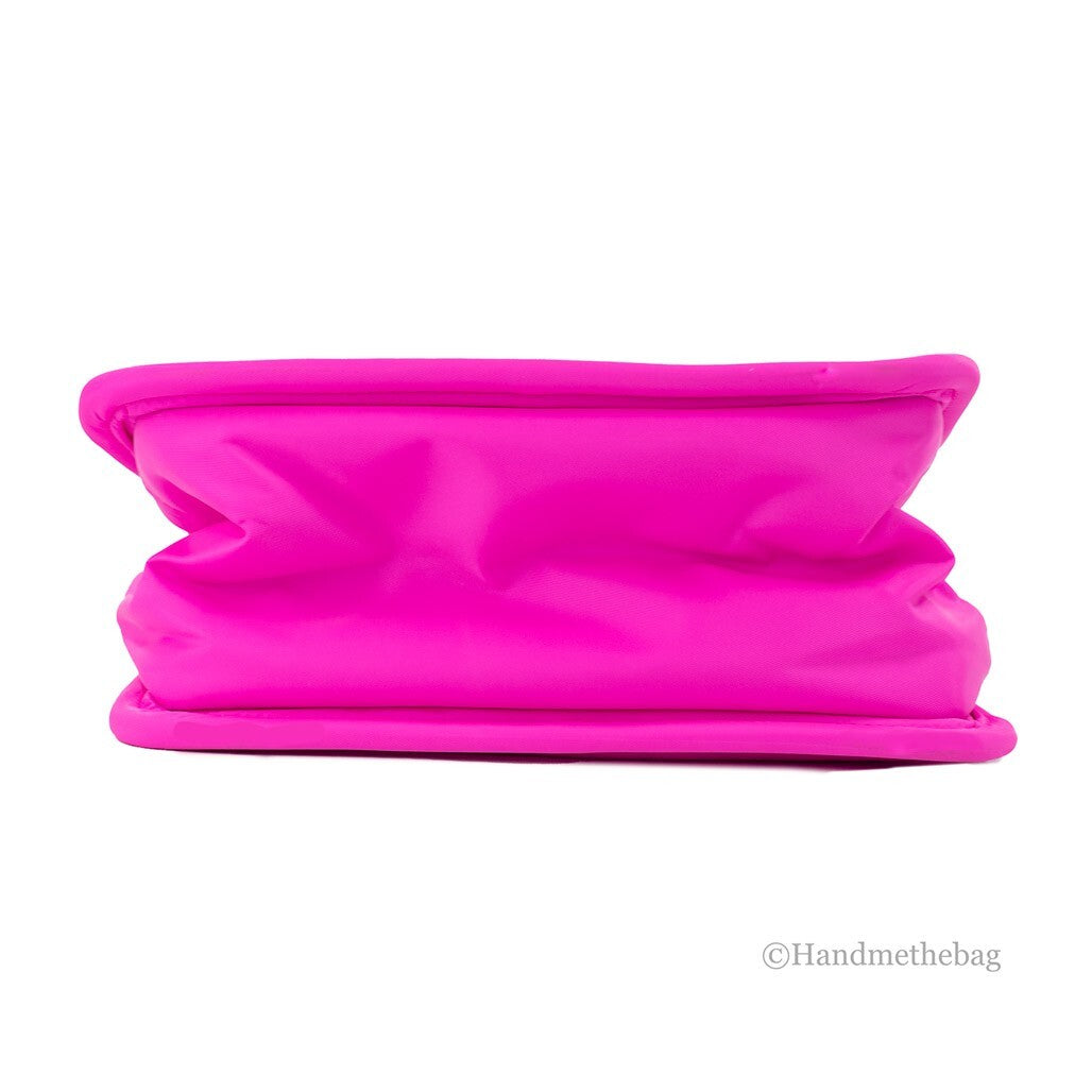Marc Jacobs Small Neon Fuchsia Nylon Fabric Tote Convertible Bag Purse