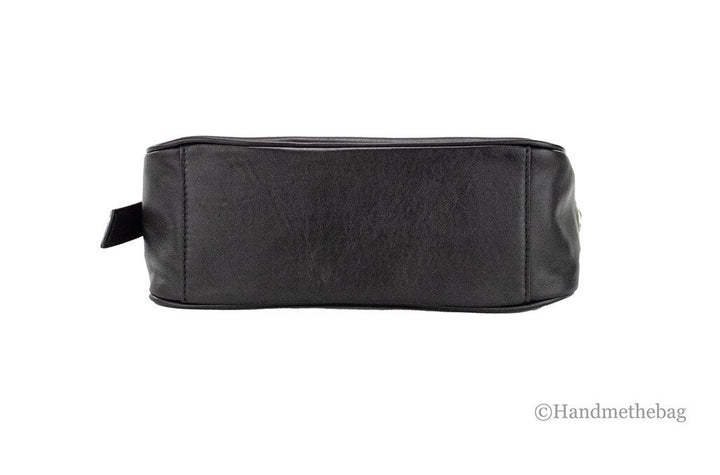 Marc Jacobs Tempo Small Black Smooth Leather Hobo Convertible Shoulder Bag Purse