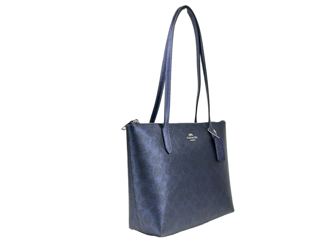COACH Coach Signature Fiona Zip Tote Bag