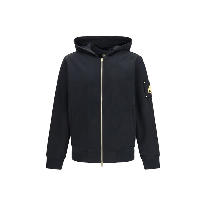 Moose Knuckles Black Cotton Sweatshirt