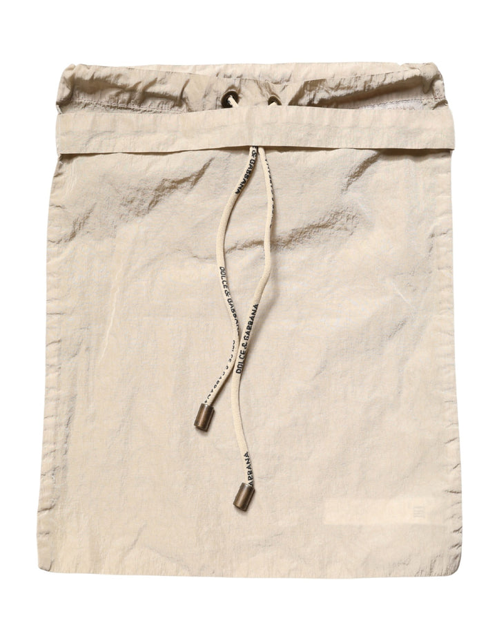 Dolce & Gabbana Brown Nylon Drawstring Swim Shorts Swimwear