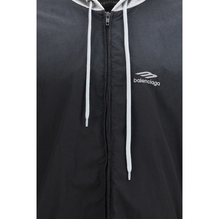 Balenciaga Black Polyester Shell Jacket