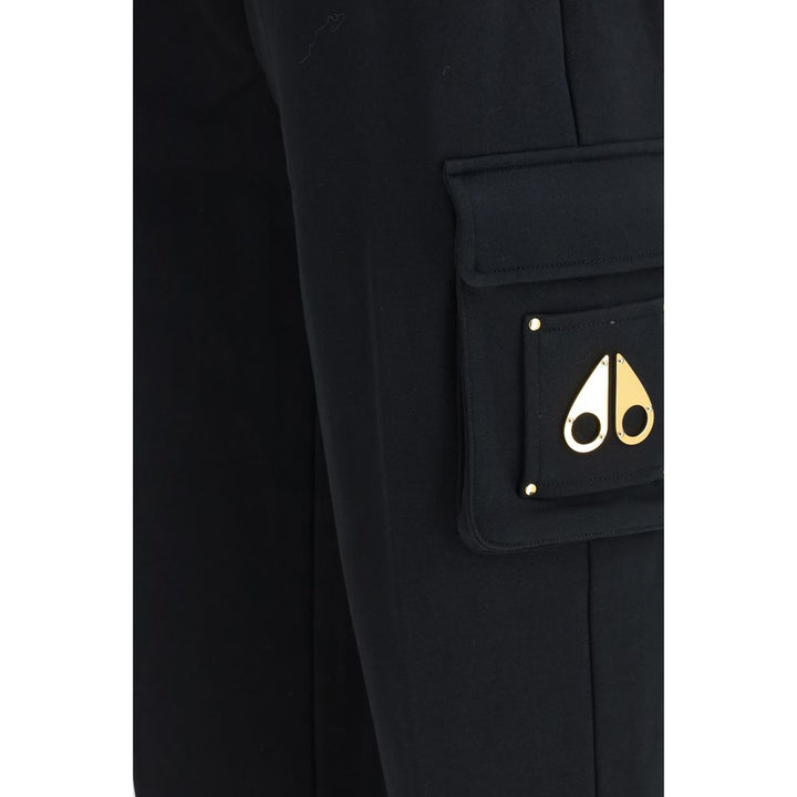 Moose Knuckles Black Cotton Casual Pants
