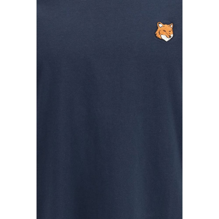 Maison Kitsuné Blue Cotton T-Shirt