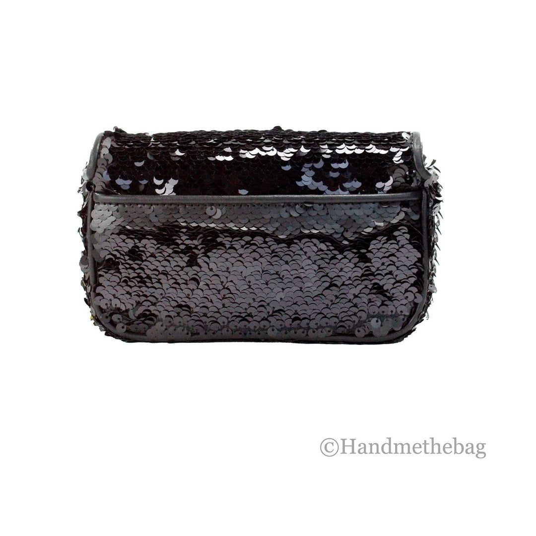 Marc Jacobs The Mini J Marc Shoulder Bag Black Sequined Crossbody Bag