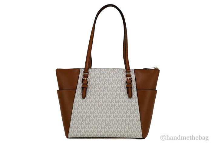 Michael Kors Michael Kors Women Leather Shoulder Tote Bag Purse Handbag+Double Zipper Wallet
