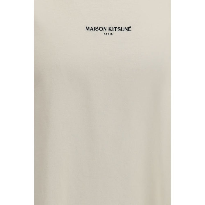 Maison Kitsuné Beige Cotton T-Shirt