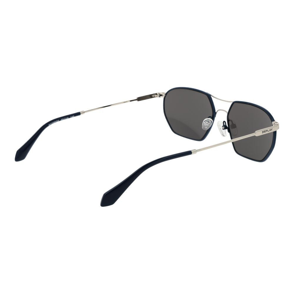 Replay Silver Metal Sunglasses