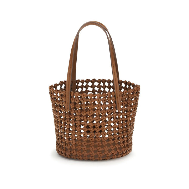 Staud Brown Calf Leather Bos Taurus Shoulder Bag